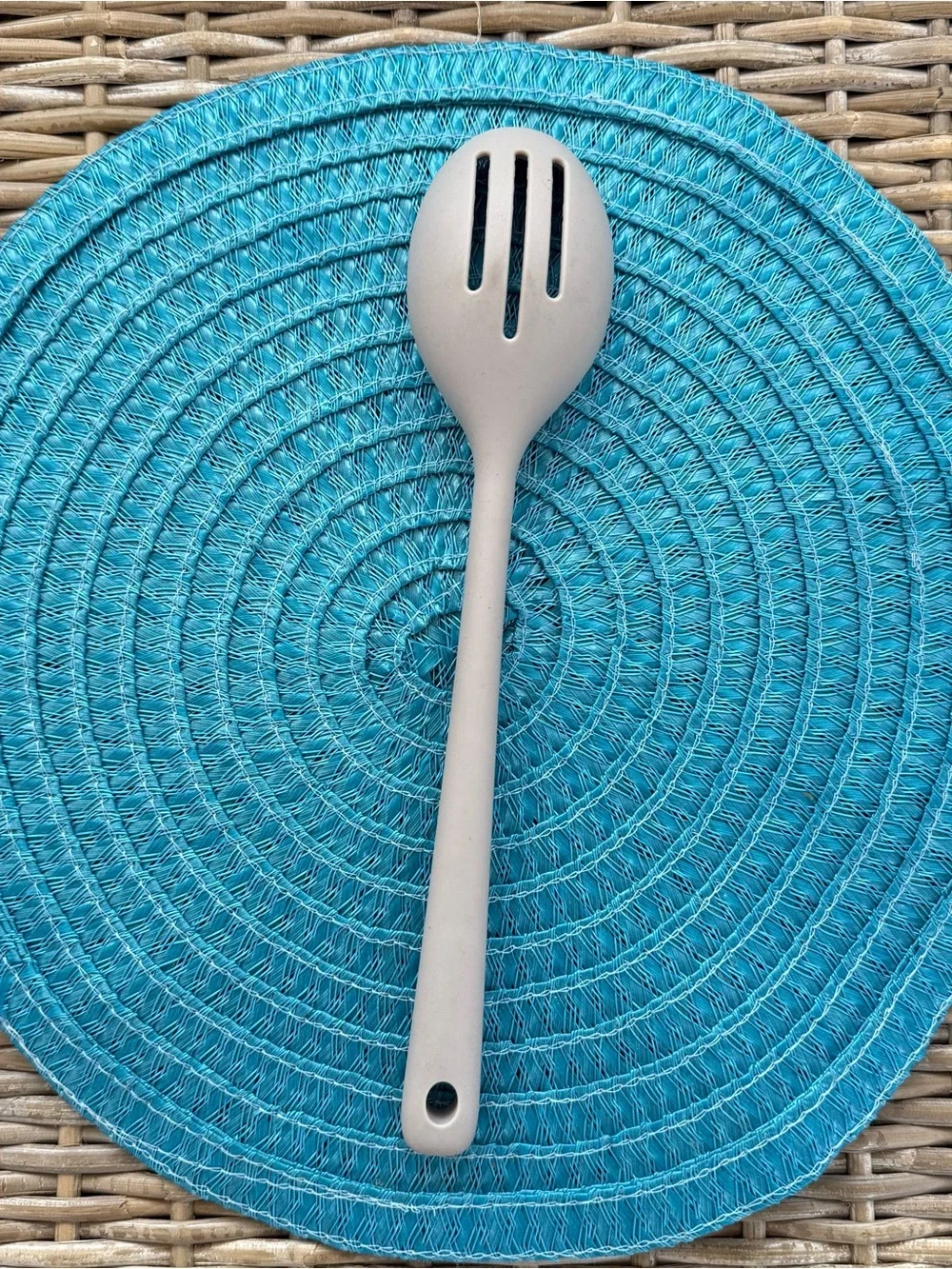Our Table Slotted Silicone Spoon